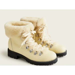 J Crew Nordic Boot 9 NEW butter yellow